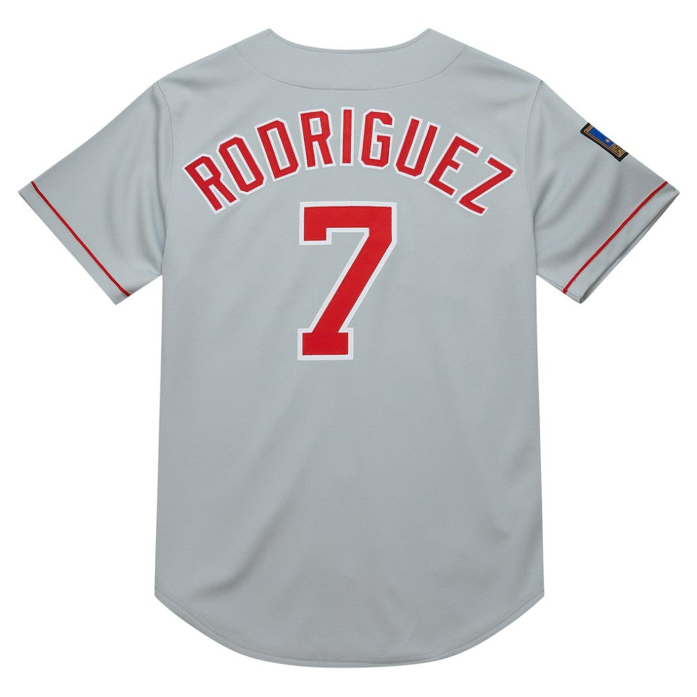Gray Ivan RodriguezTexas Rangers Mitchell & Ness 1994 Cooperstown Collection Authentic Dark Jersey