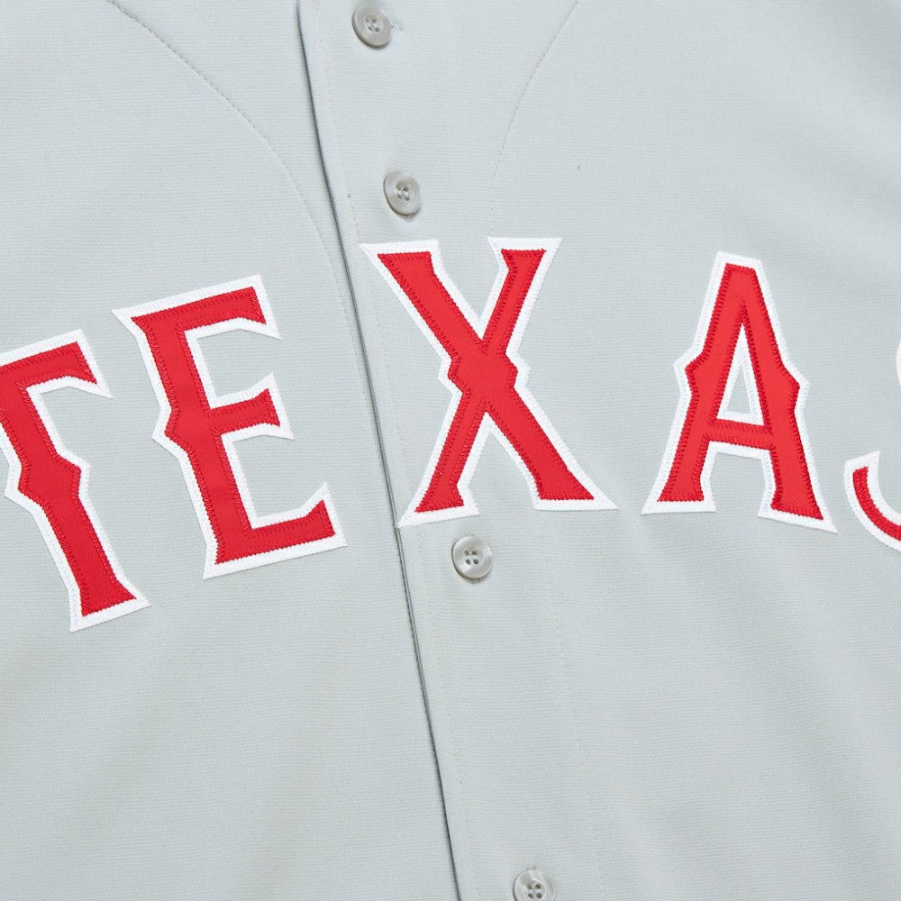 Gray Ivan RodriguezTexas Rangers Mitchell & Ness 1994 Cooperstown Collection Authentic Dark Jersey