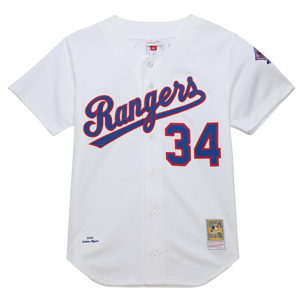 White Nolan Ryan Texas Rangers Mitchell & Ness 1993 Cooperstown Collection Authentic Jersey