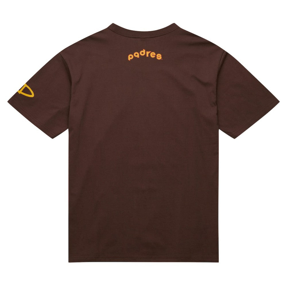 Brown Tony Gwynn San Diego Padres Mitchell & Ness Cooperstown Collection Heavyweight Premium Player Vintage Logo T-Shirt