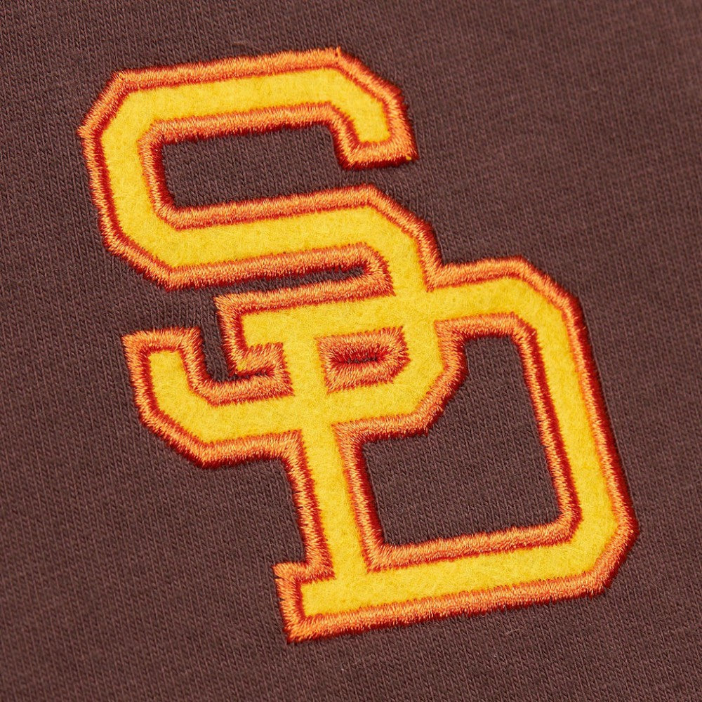 Brown Tony Gwynn San Diego Padres Mitchell & Ness Cooperstown Collection Heavyweight Premium Player Vintage Logo T-Shirt
