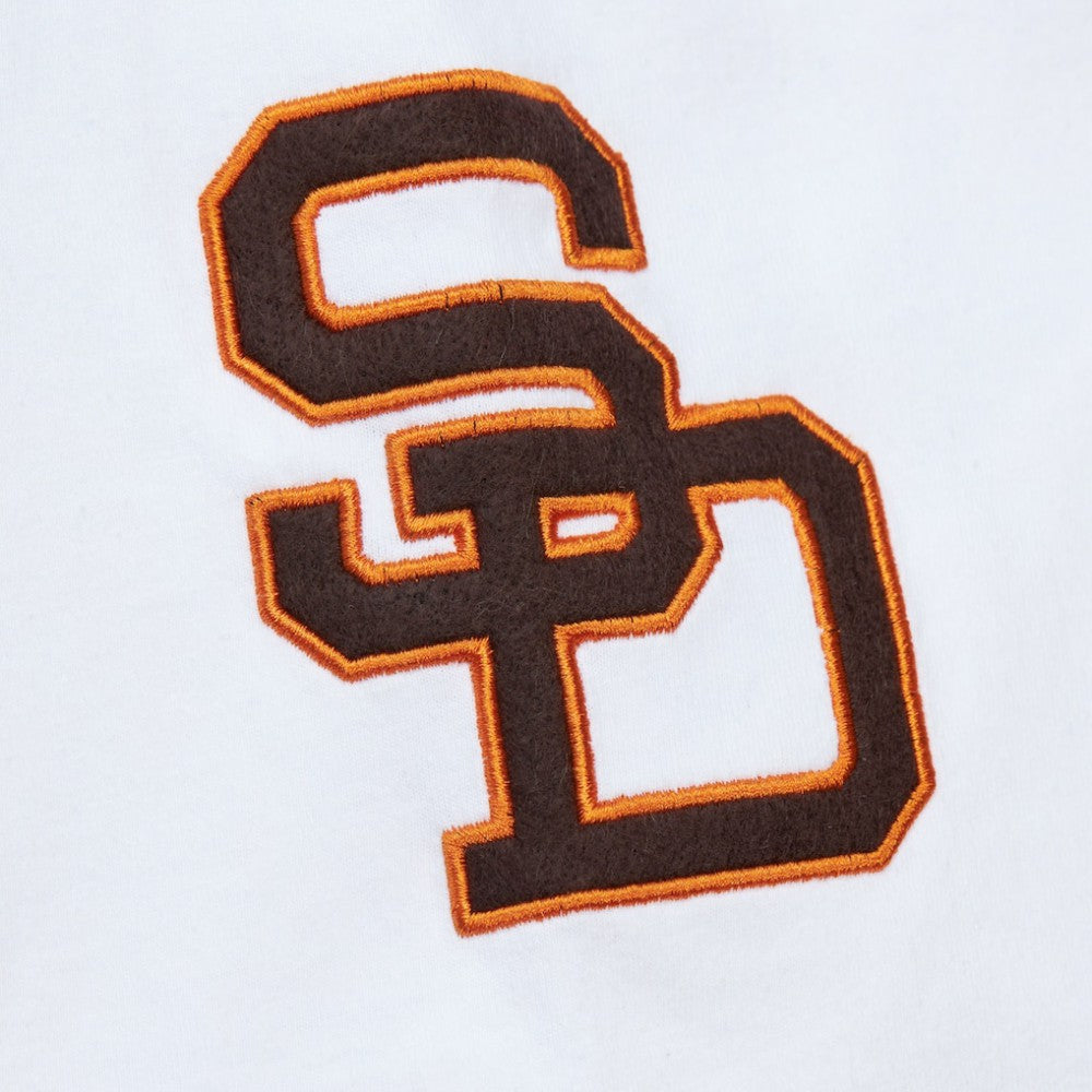 White San Diego Padres Mitchell & Ness Cooperstown Collection Player Legends Ringer T-Shirt