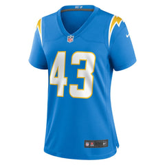 Troy Dye  Women's Game Jersey - Los Angeles Chargers Jerseys