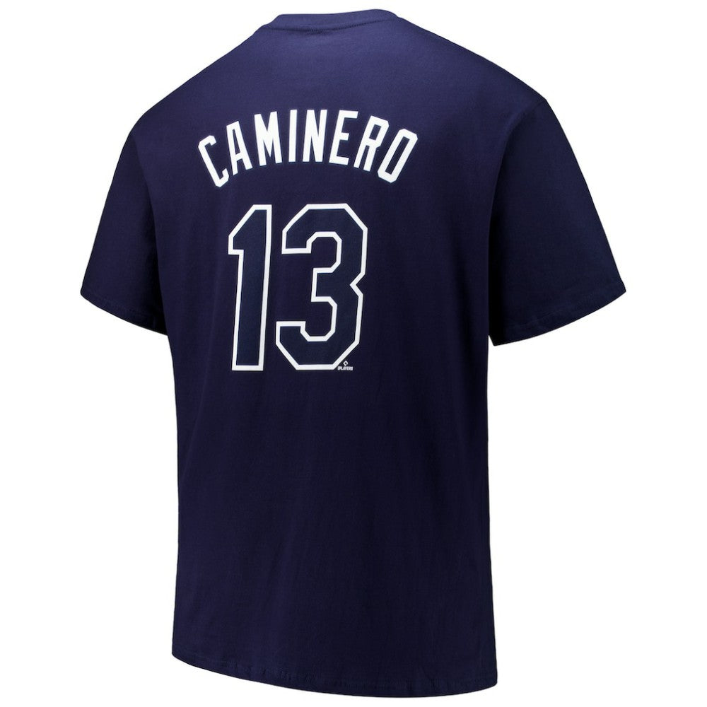 Navy Junior Caminero Tampa Bay Rays Fanatics Big & Tall Name & Number T-Shirt