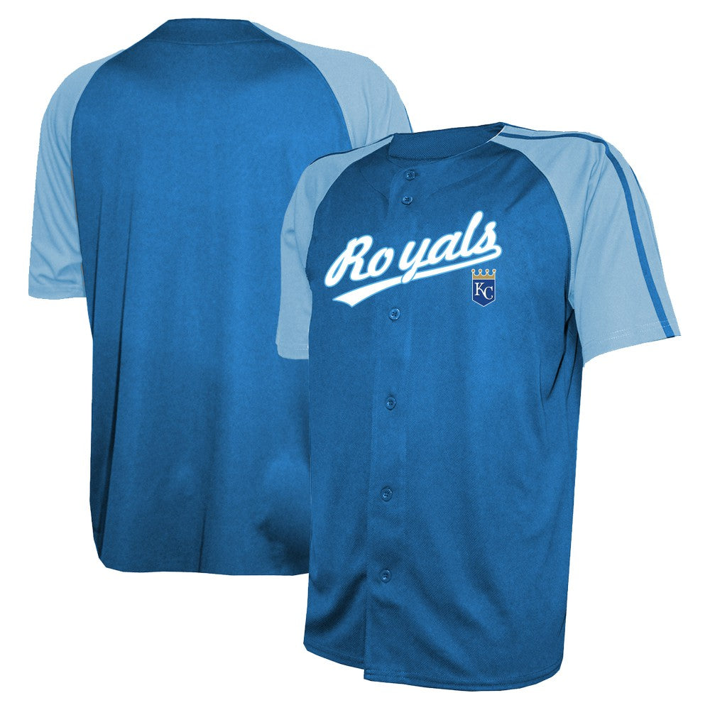 Royal Kansas City Royals Stitches Team Raglan Jersey