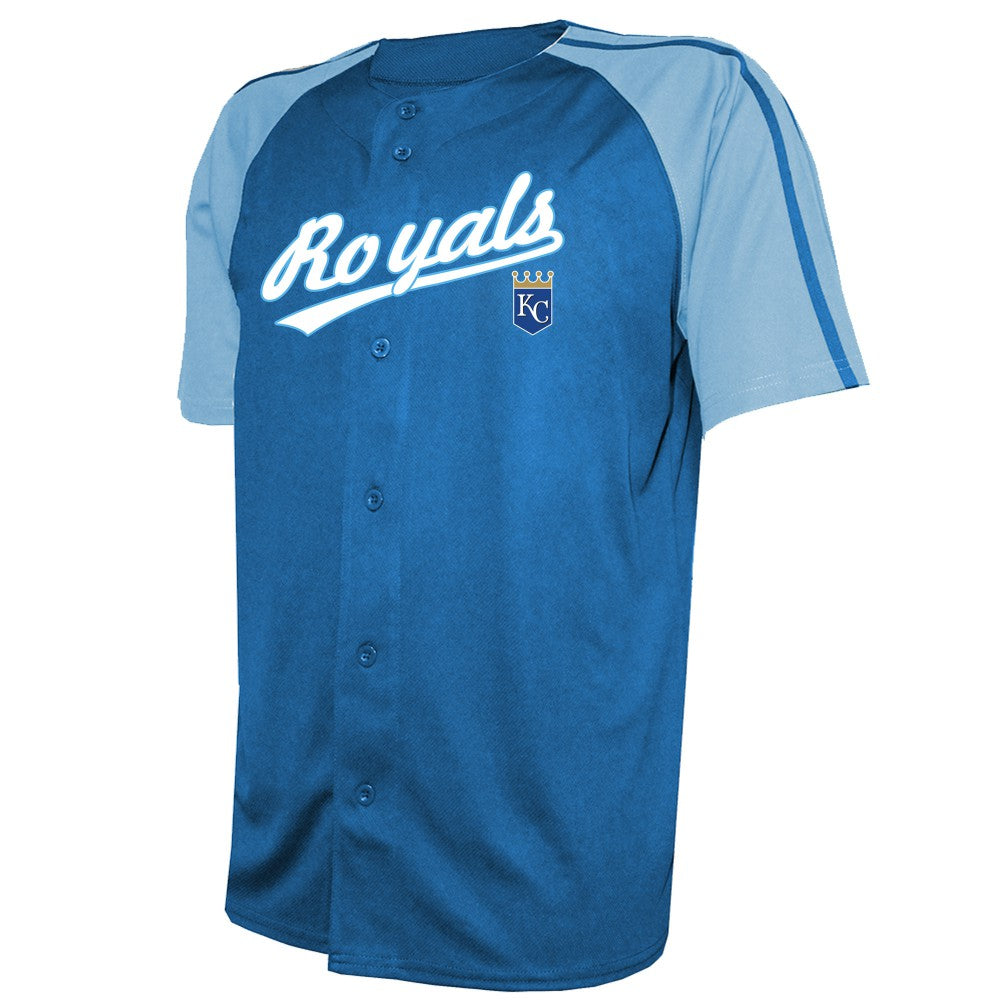 Royal Kansas City Royals Stitches Team Raglan Jersey