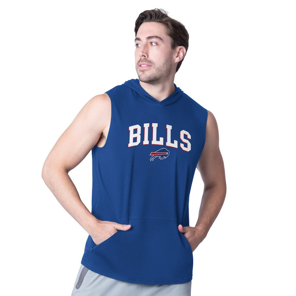 MSX by Michael Strahan Action Sleeveless Pullover Hoodie - Buffalo Bills Hoodies