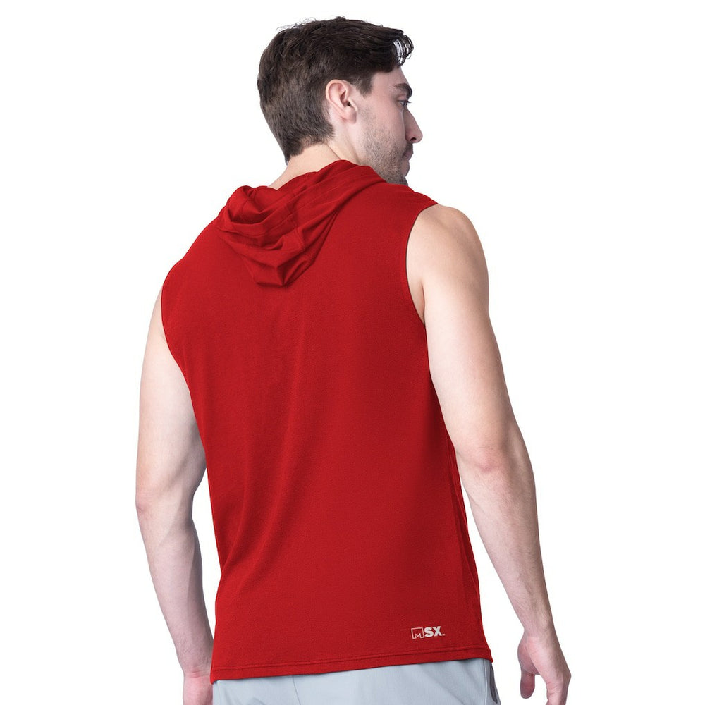 MSX by Michael Strahan Action Sleeveless Pullover Hoodie - San Francisco 49ers Hoodies