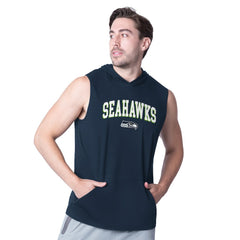 MSX by Michael Strahan Action Sleeveless Pullover Hoodie - Seattle Seahawks Hoodies