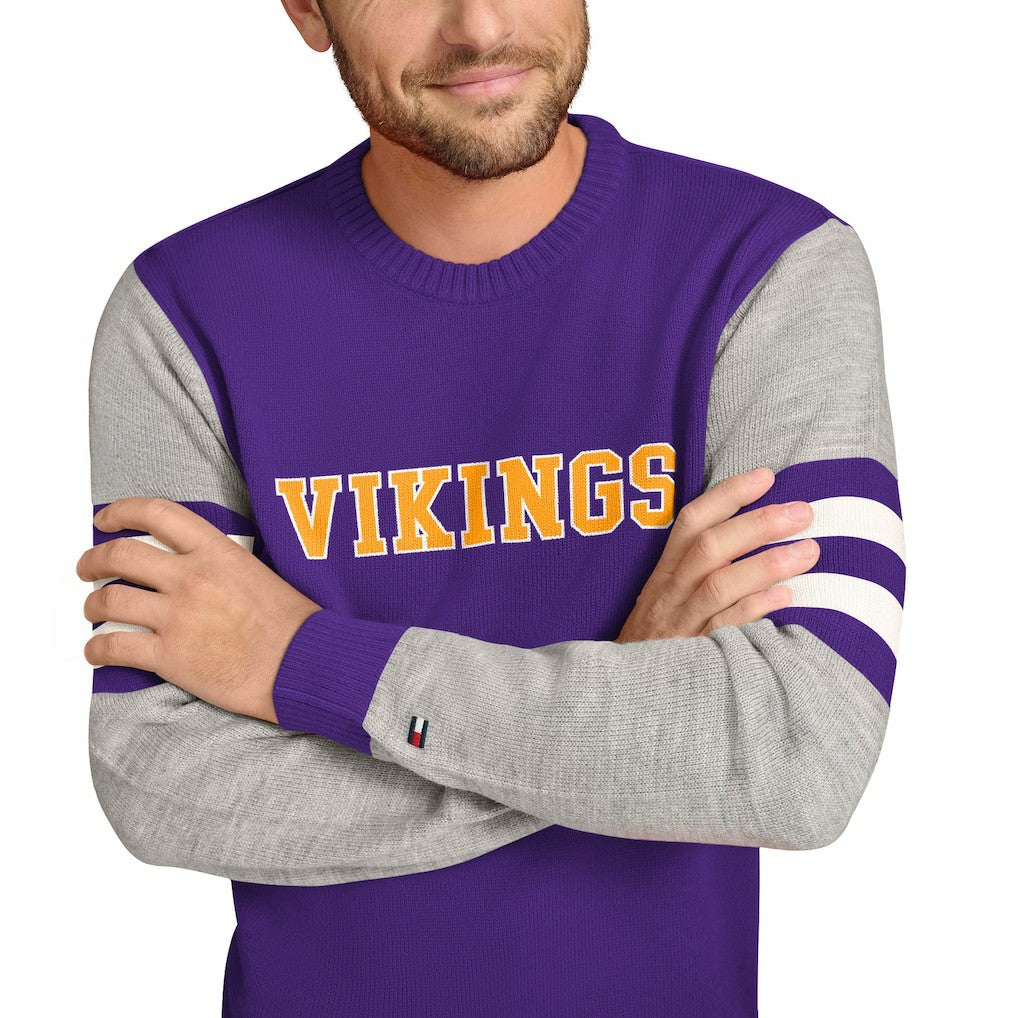 Tommy Hilfiger Acrylic Crewneck Pullover Sweater - Minnesota Vikings Pullover