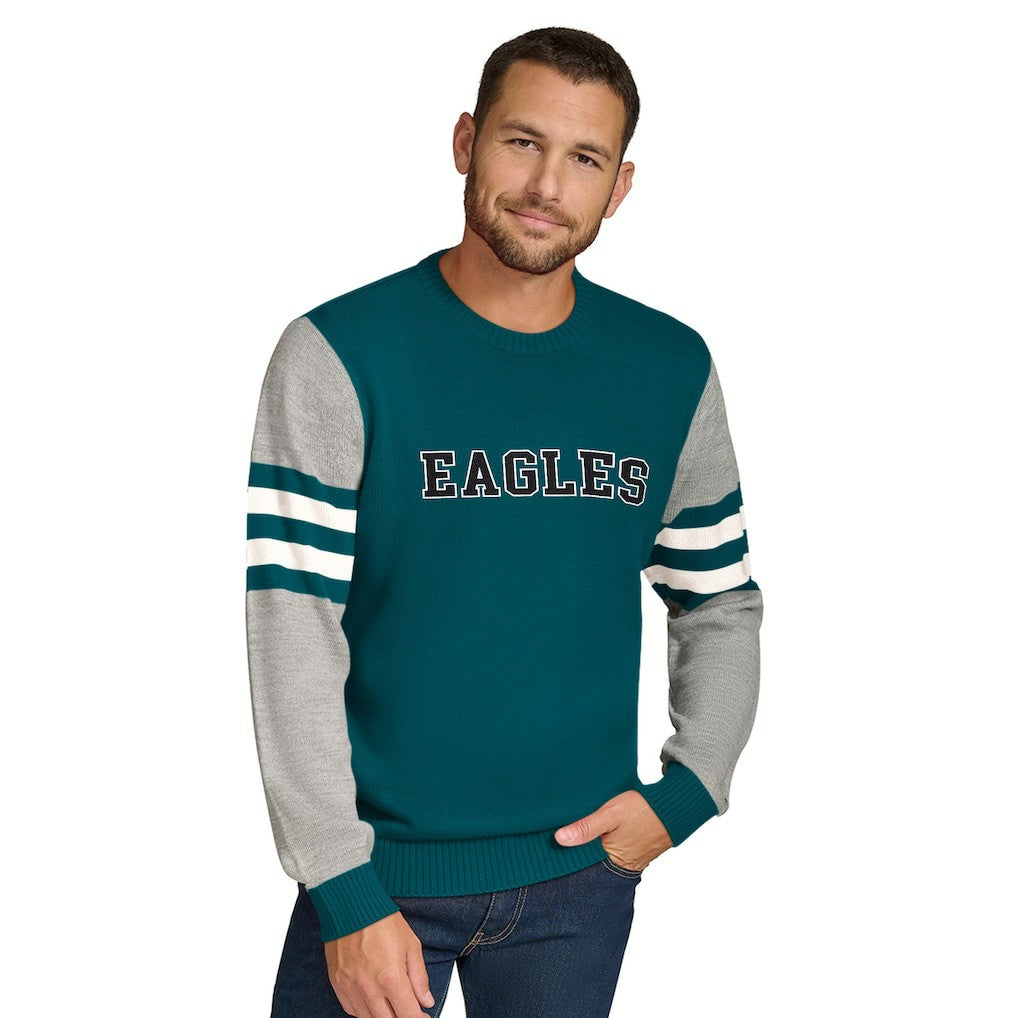 Tommy Hilfiger Acrylic Crewneck Pullover Sweater - Philadelphia Eagles Pullover