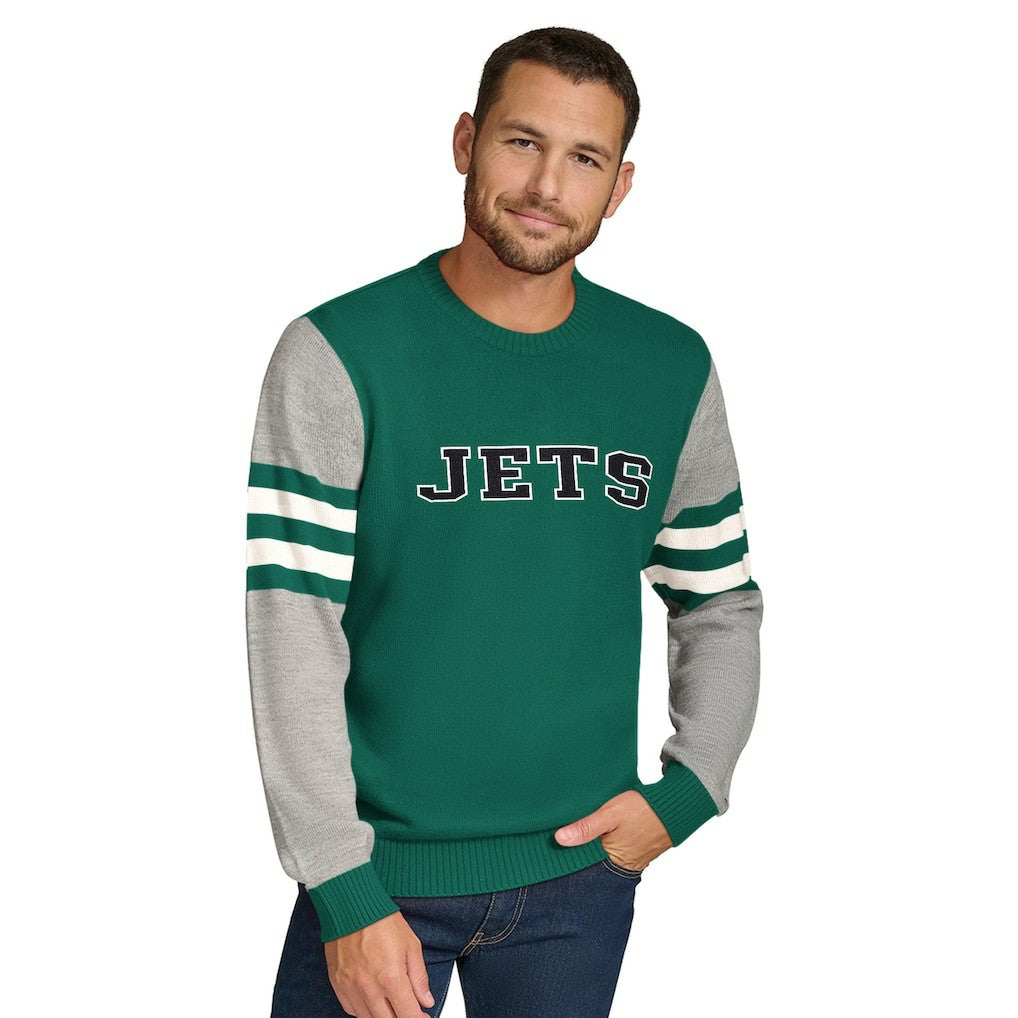 Tommy Hilfiger Acrylic Crewneck Pullover Sweater - New York Jets Pullover