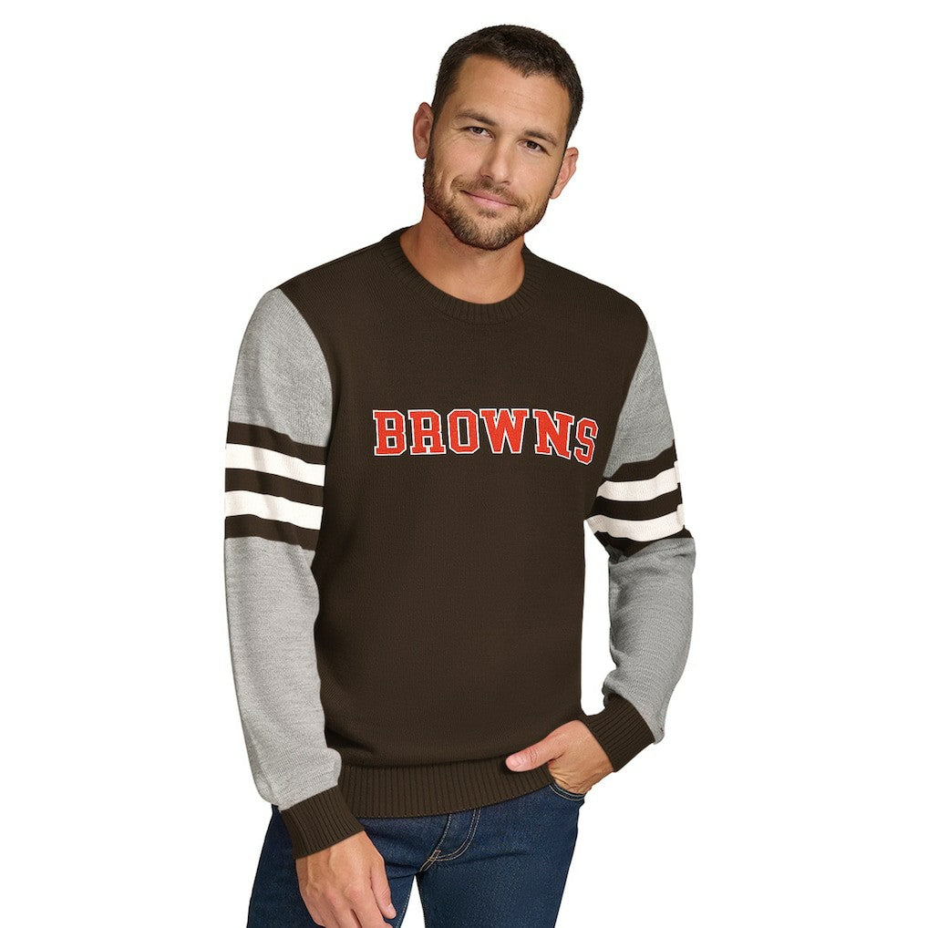 Tommy Hilfiger Acrylic Crewneck Pullover Sweater - Cleveland Browns Pullover