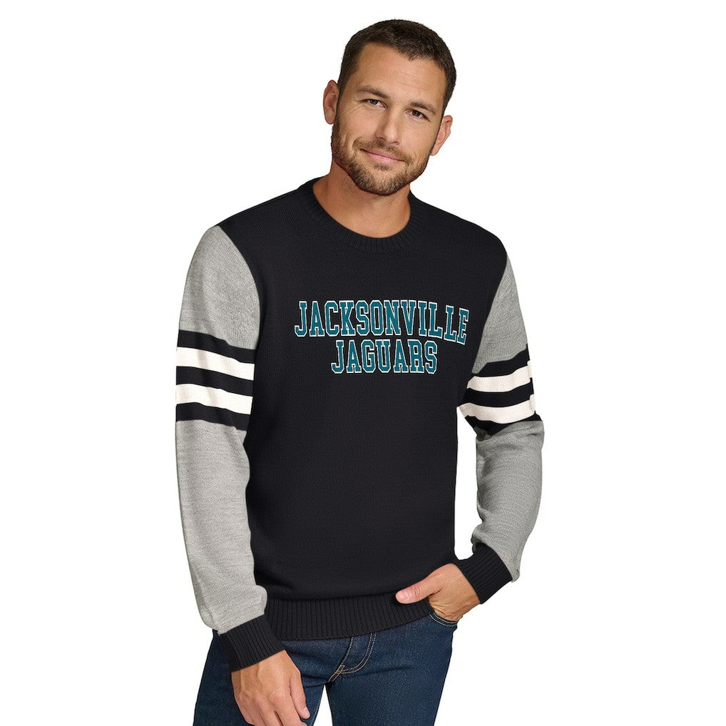 Tommy Hilfiger Acrylic Crewneck Pullover Sweater - Jacksonville Jaguars Pullover