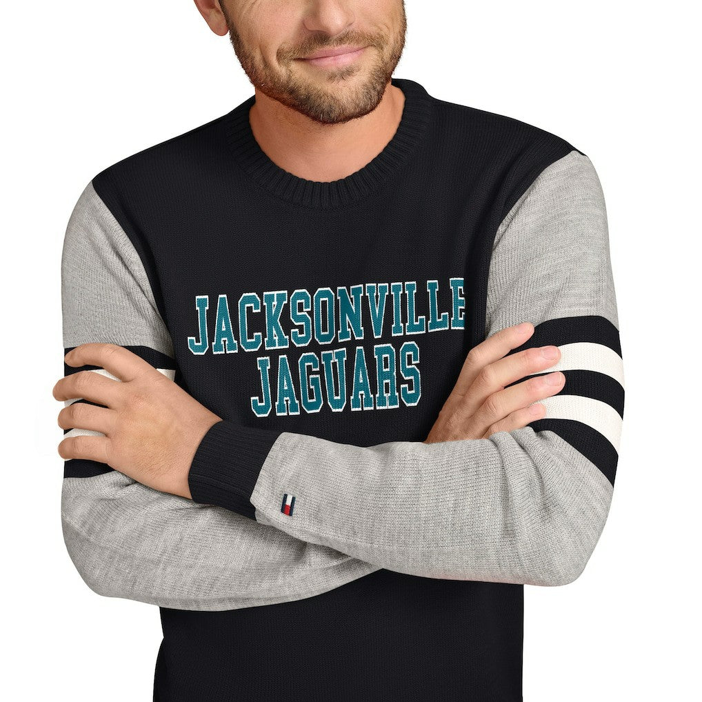 Tommy Hilfiger Acrylic Crewneck Pullover Sweater - Jacksonville Jaguars Pullover