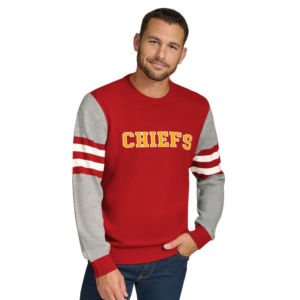 Tommy Hilfiger Acrylic Crewneck Pullover Sweater - Kansas City Chiefs Pullover
