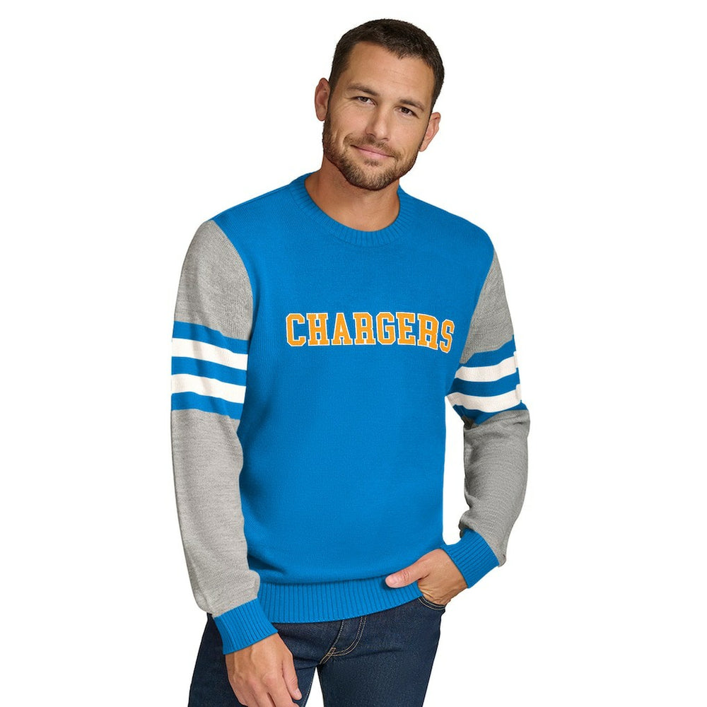 Tommy Hilfiger Acrylic Crewneck Pullover Sweater - Los Angeles Chargers Pullover