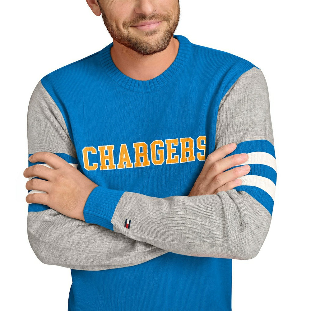 Tommy Hilfiger Acrylic Crewneck Pullover Sweater - Los Angeles Chargers Pullover