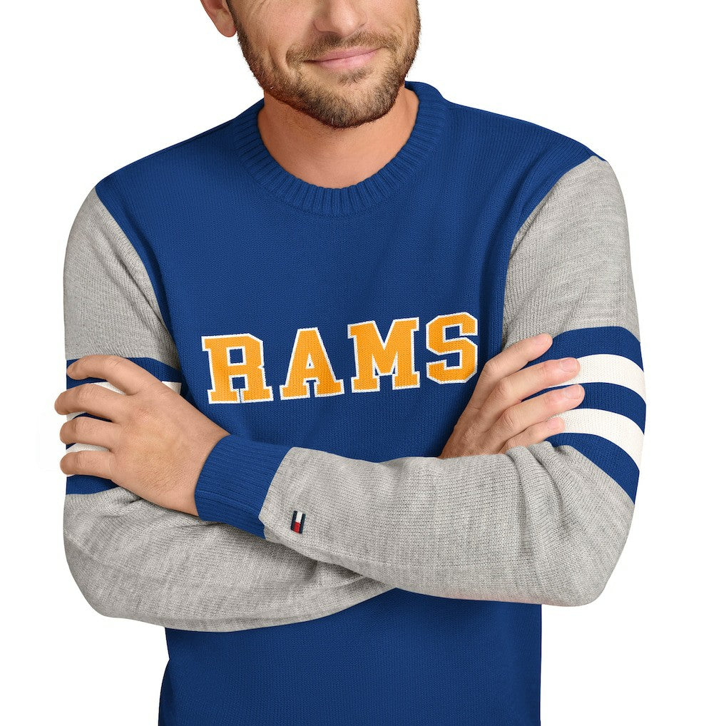 Tommy Hilfiger Acrylic Crewneck Pullover Sweater - Los Angeles Rams Pullover