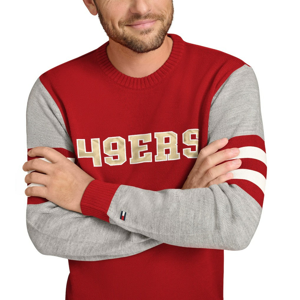 Tommy Hilfiger Acrylic Crewneck Pullover Sweater - San Francisco 49ers Pullover
