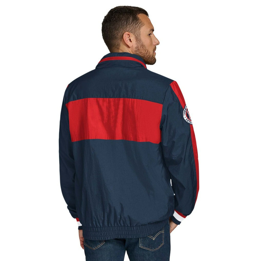 Tommy Hilfiger Gael Lightweight Half-Zip Hoodie Jacket - New England Patriots Hoodies