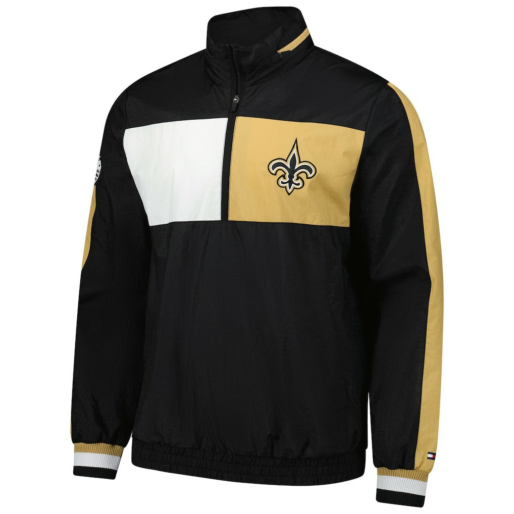 Tommy Hilfiger Gael Lightweight Half-Zip Hoodie Jacket - New Orleans Saints Hoodies