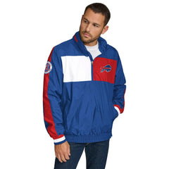 Tommy Hilfiger Gael Lightweight Half-Zip Hoodie Jacket - Buffalo Bills Hoodies