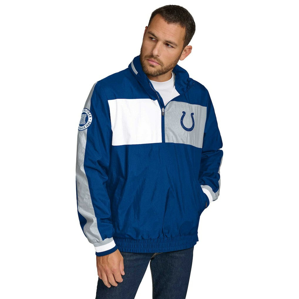 Tommy Hilfiger Gael Lightweight Half-Zip Pullover Hoodie Jacket - Indianapolis Colts Hoodies