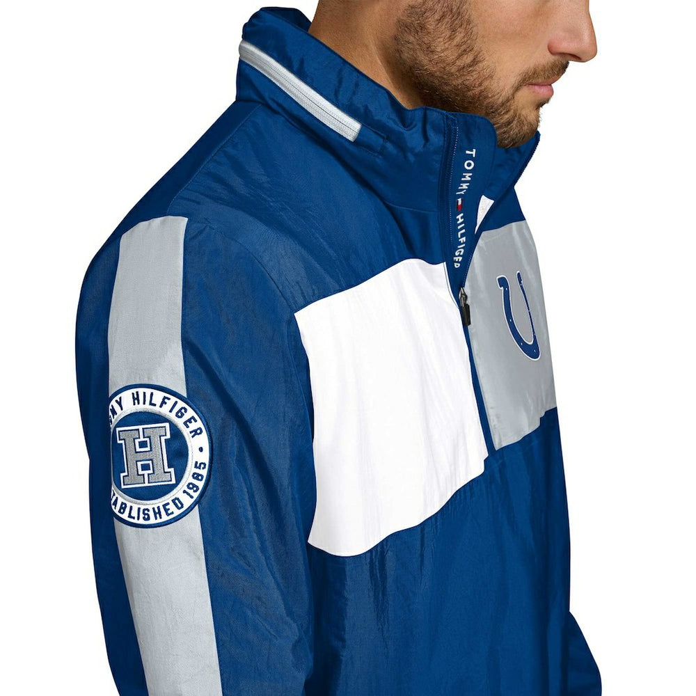 Tommy Hilfiger Gael Lightweight Half-Zip Pullover Hoodie Jacket - Indianapolis Colts Hoodies
