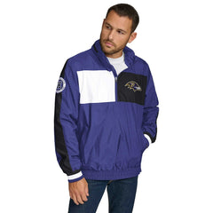 Tommy Hilfiger Gael Lightweight Half-Zip Pullover Hoodie Jacket - Baltimore Ravens Hoodies