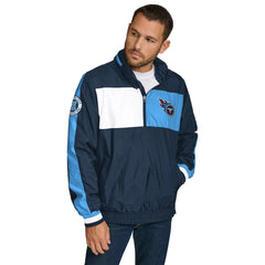 Tommy Hilfiger Gael Lightweight Half-Zip Hoodie Jacket - Tennessee Titans Hoodies