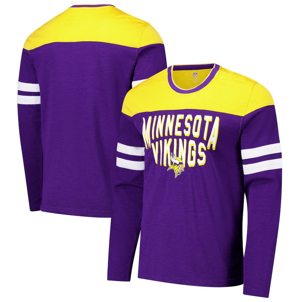 G-III Sports by Carl Banks Adaptive Hail Mary Long Sleeve T-Shirt - Minnesota Vikings T-shirts