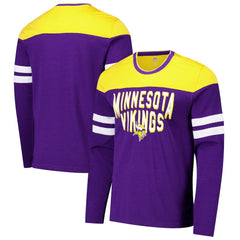 G-III Sports by Carl Banks Adaptive Hail Mary Long Sleeve T-Shirt - Minnesota Vikings T-shirts