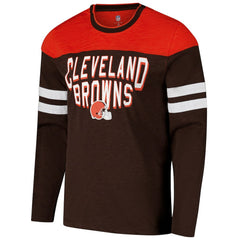 G-III Sports by Carl Banks Adaptive Hail Mary Long Sleeve T-Shirt - Cleveland Browns T-shirts