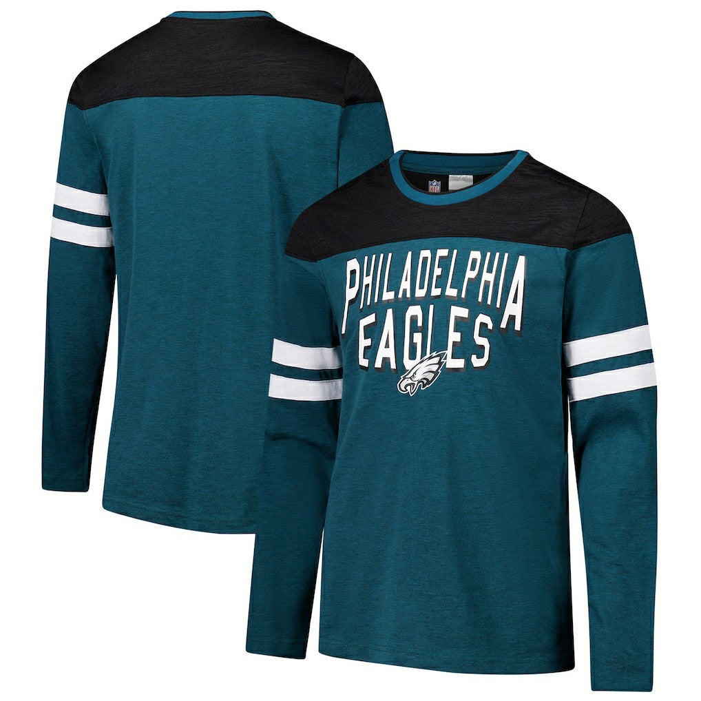 G-III Sports by Carl Banks Adaptive Hail Mary Long Sleeve T-Shirt - Philadelphia Eagles T-shirts
