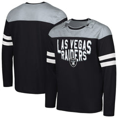 G-III Sports by Carl Banks Adaptive Hail Mary Long Sleeve T-Shirt - Las Vegas Raiders T-shirts
