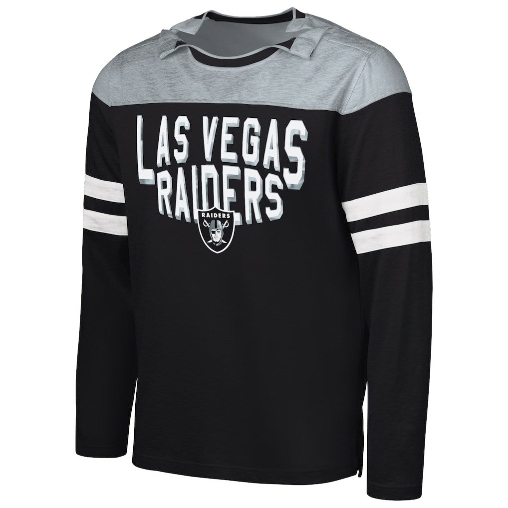 G-III Sports by Carl Banks Adaptive Hail Mary Long Sleeve T-Shirt - Las Vegas Raiders T-shirts