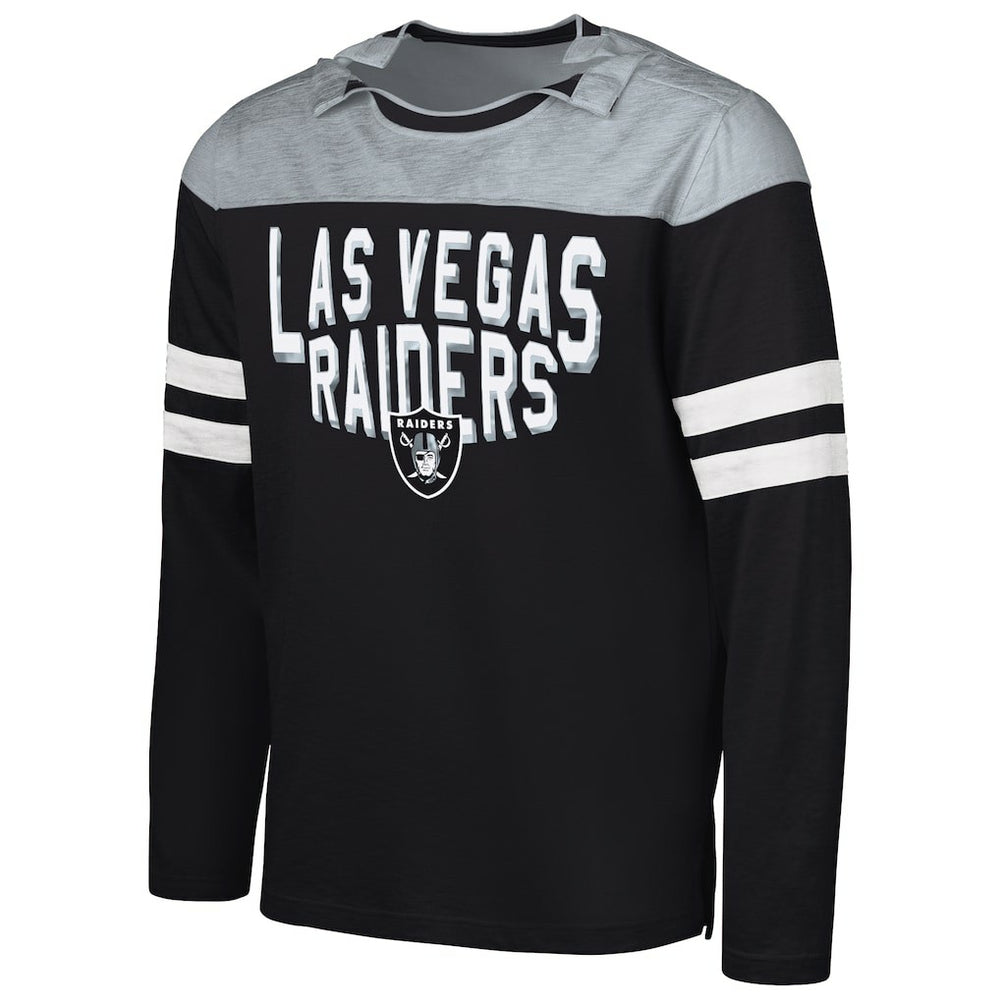 G-III Sports by Carl Banks Adaptive Hail Mary Long Sleeve T-Shirt - Las Vegas Raiders T-shirts