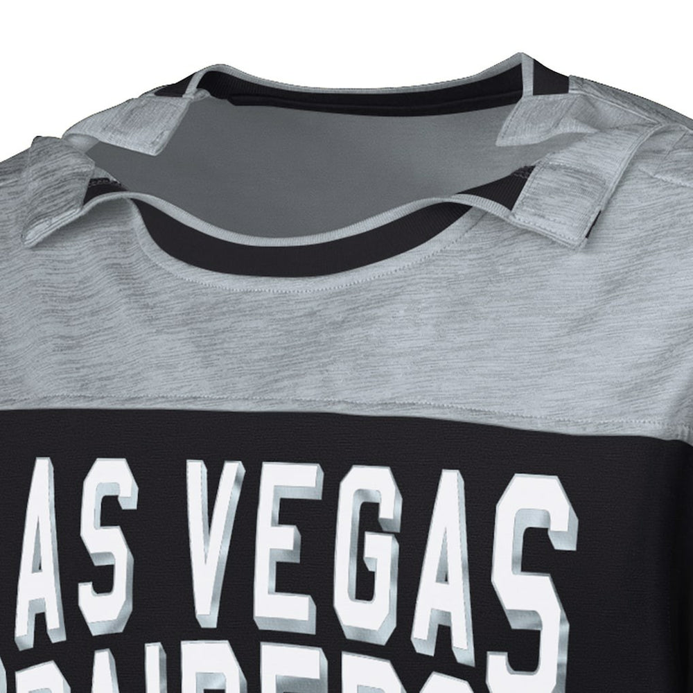 G-III Sports by Carl Banks Adaptive Hail Mary Long Sleeve T-Shirt - Las Vegas Raiders T-shirts