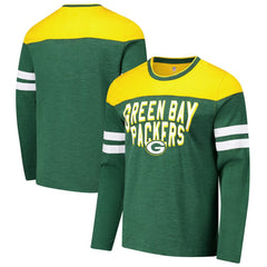 G-III Sports by Carl Banks Adaptive Hail Mary Long Sleeve T-Shirt - Green Bay Packers T-shirts