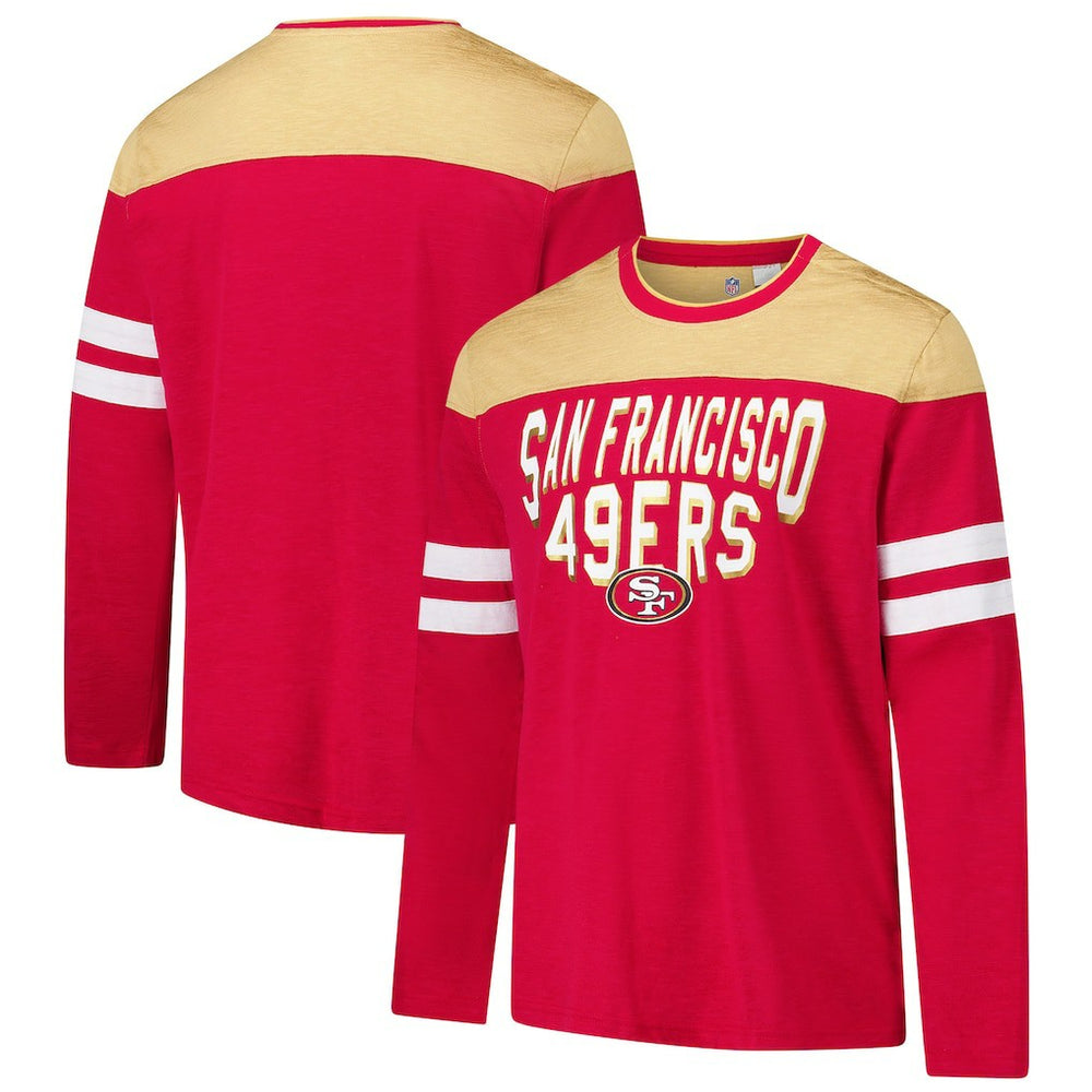 G-III Sports by Carl Banks Adaptive Hail Mary Long Sleeve T-Shirt - San Francisco 49ers T-shirts