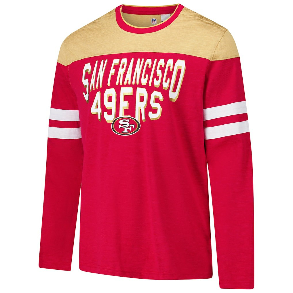 G-III Sports by Carl Banks Adaptive Hail Mary Long Sleeve T-Shirt - San Francisco 49ers T-shirts