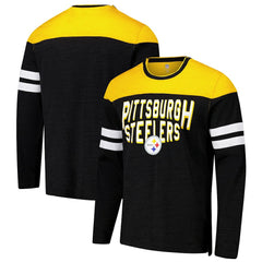 G-III Sports by Carl Banks Adaptive Hail Mary Long Sleeve T-Shirt - Pittsburgh Steelers T-shirts