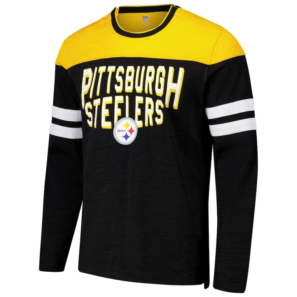 G-III Sports by Carl Banks Adaptive Hail Mary Long Sleeve T-Shirt - Pittsburgh Steelers T-shirts