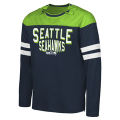 G-III Sports by Carl Banks Adaptive Hail Mary Long Sleeve T-Shirt - Seattle Seahawks T-shirts