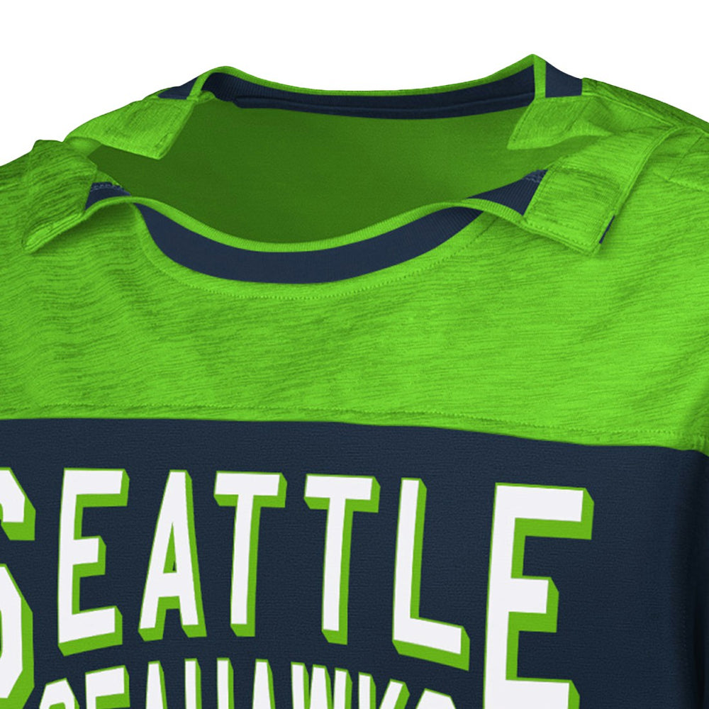 G-III Sports by Carl Banks Adaptive Hail Mary Long Sleeve T-Shirt - Seattle Seahawks T-shirts