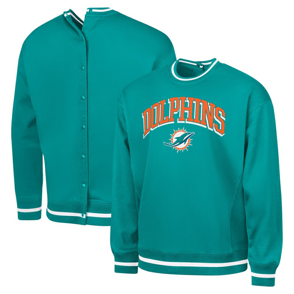 G-III Sports by Carl Banks Adaptive Blocker Fleece Pullover Sweatshirt - Miami Dolphins Pullover
