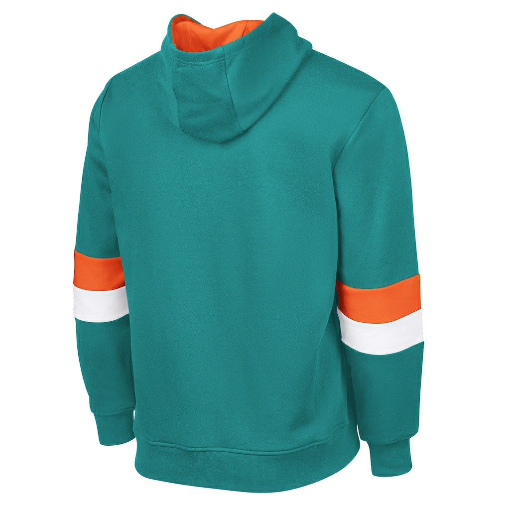 G-III Sports by Carl Banks Adaptive Faceoff Pullover Hoodie - Miami Dolphins Hoodies