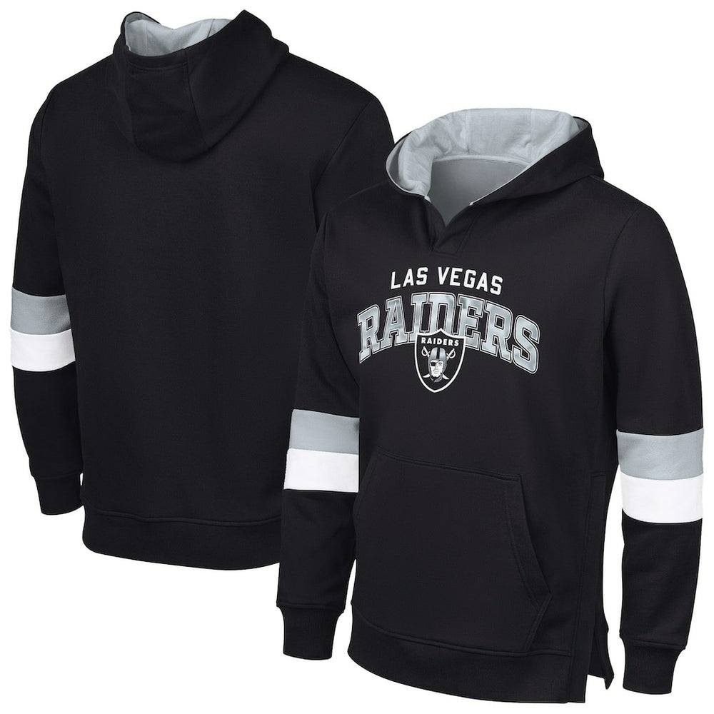 G-III Sports by Carl Banks Adaptive Faceoff Pullover Hoodie - Las Vegas Raiders Hoodies