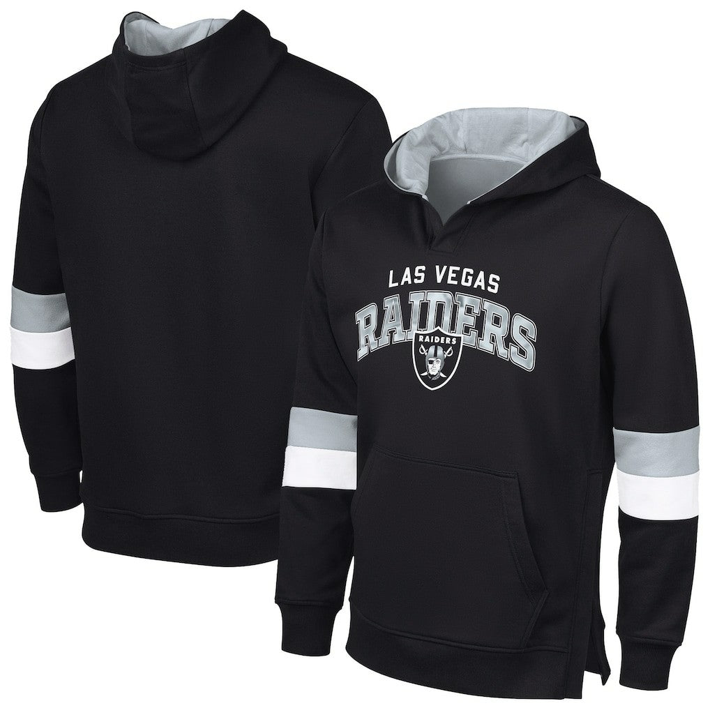 G-III Sports by Carl Banks Adaptive Faceoff Pullover Hoodie - Las Vegas Raiders Hoodies